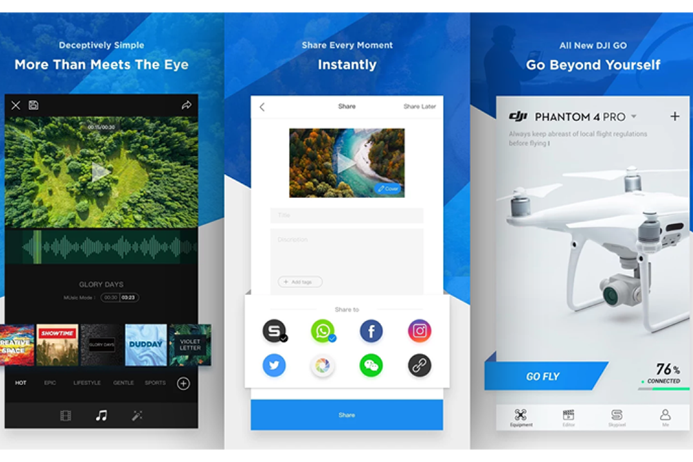 DJI GO 4 App Released | Drone, UAV, Quadcopter a Multi Rotor News